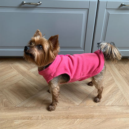 Warm Fleece Dogs Clothes Pet Dog Jacket Vest With D-Ring For Small Dog Cats Clothing French Bulldog Costumes Chihuahua Coat