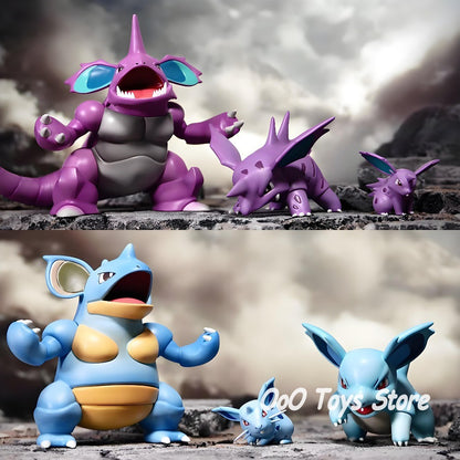Anime Pokémon Figura Nidoqueen E Nidoking Bonecos De Ação Brinquedos De Modelo De Coleção De PVC Para Presentes Infantis 2-6cm
