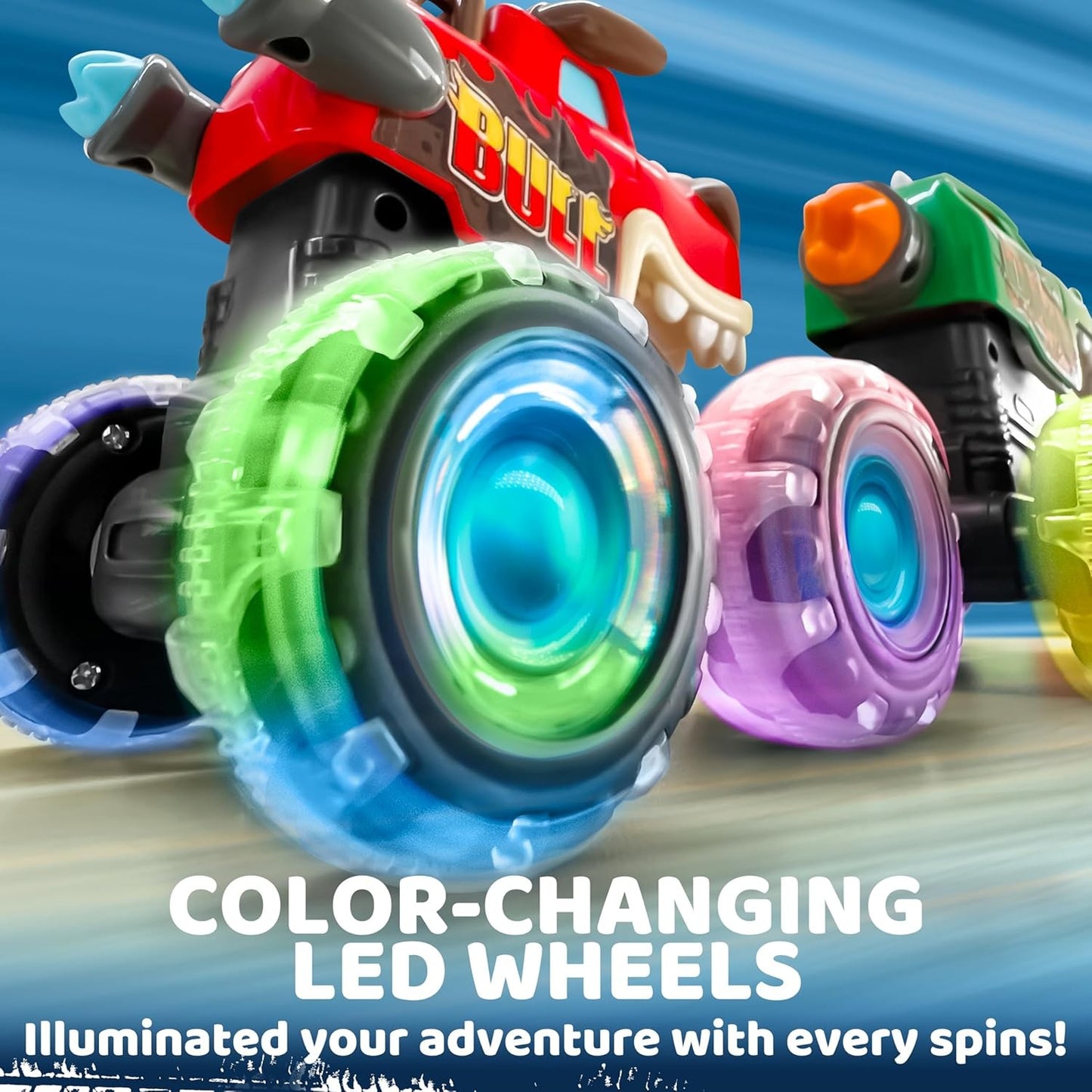 Ativação Esportiva de Brinquedo de Caminhão Monstro Carro Luminoso de Pedal de Monstro Brinquedo de Pressionar Carro Presente de Natal