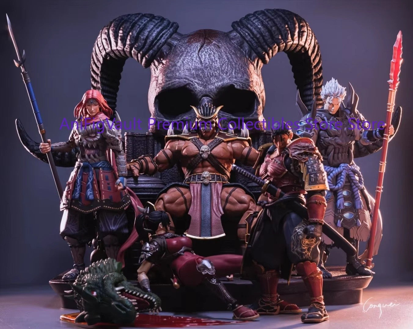 Storm Toys Mortal Kombat Final BOSS Shao Kahn DCMK14 Luxury Edition Vilão Goro DCMK18 Action Figure Modelo Brinquedos Presentes Em Estoque