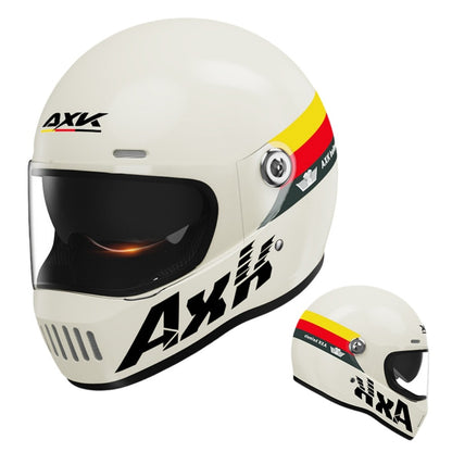 Electric Motorcycle Helmet Winter Warm HD Dual Mirror Anti-fog Retro Sun Protection Riding Full Helmet
