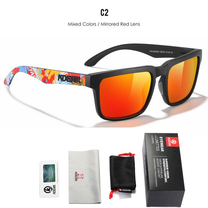 KDEAM PLUS Size Fishing Sunglasses Men 64mm Width Larger Size Polarized Sunglasses For Driving Night Vision Goggles