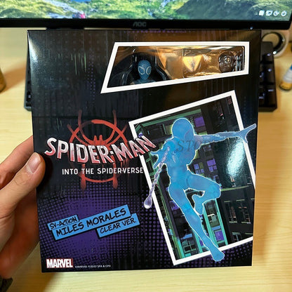 Coleção de Bonecos de Ação Sv Action Spider-Man Peter Parker Sentinel Marvel Homem-Aranha no Aranhaverso Brinquedos Modelo de Estatueta