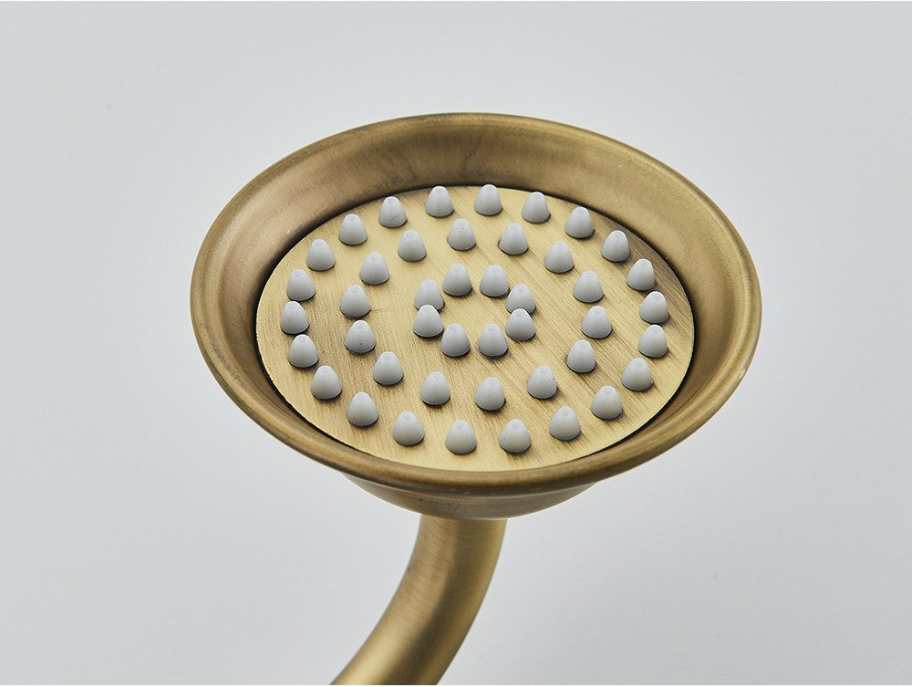 Ducha Chuveiro Banheiro Vintage Cerâmica Latão Montado Parede Torneira Pulverizador Acessório Hardware Chuveirinho