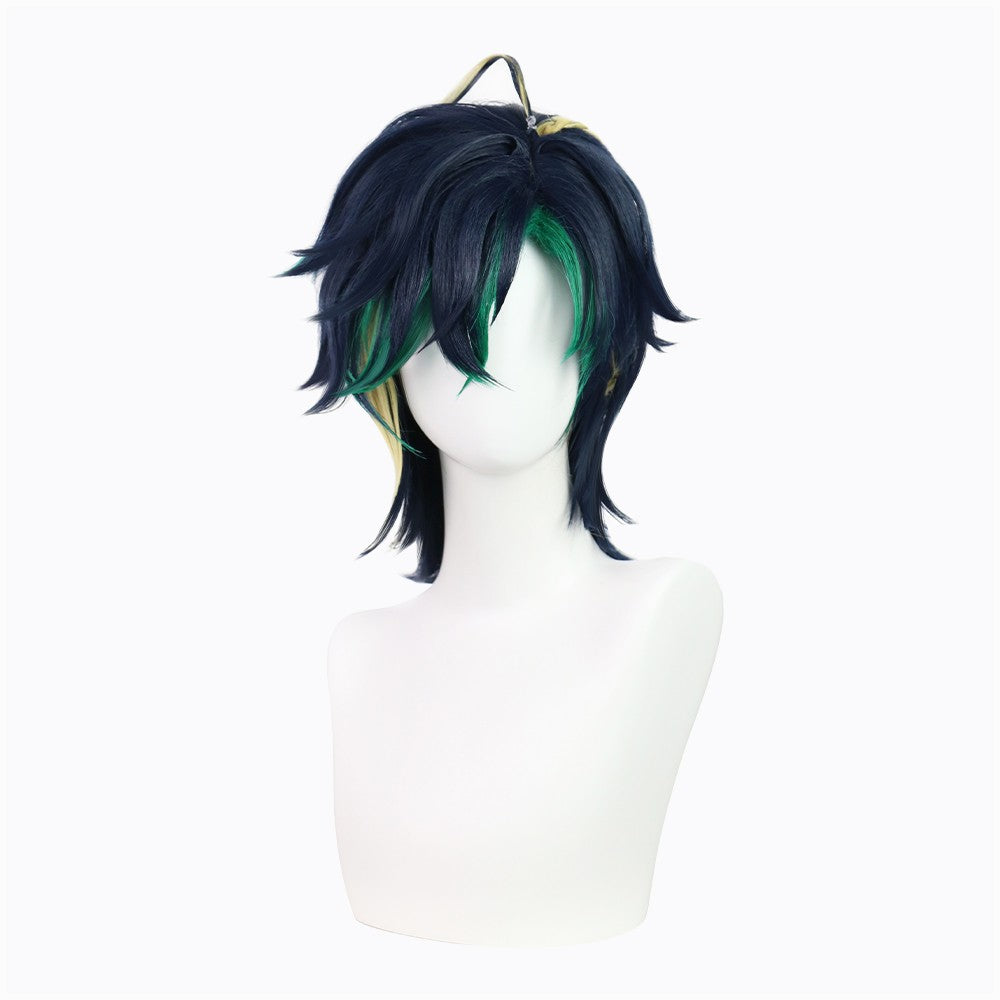 Peruca de cosplay de Kinichi de Genshin Impact para Halloween e Comic Con