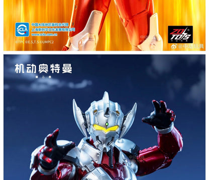 Boneco Articulado Ultraman ZD Toys Kotaro Higashi Terno Zero Terno Tiga Terno Ace Ultra Seven Ultraman Jack Modelo Colecionável Adulto