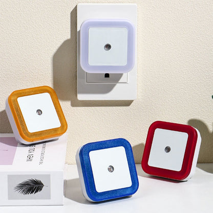 Plug in Dimmable Led Night Light with Auto Dusk to Dawn Sensor,for Hallway Bedroom Kids Room Kitchen Stairway?4Pack white light