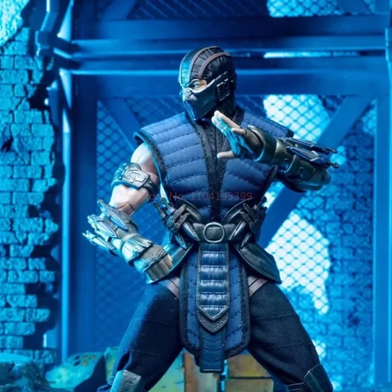 Original Em Estoque Brinquedos JMToys ZK001 1/12 Mortal Kombat Figuras Sub-Zero Action Anime Figure Modelos Clássicos Sub-Zero