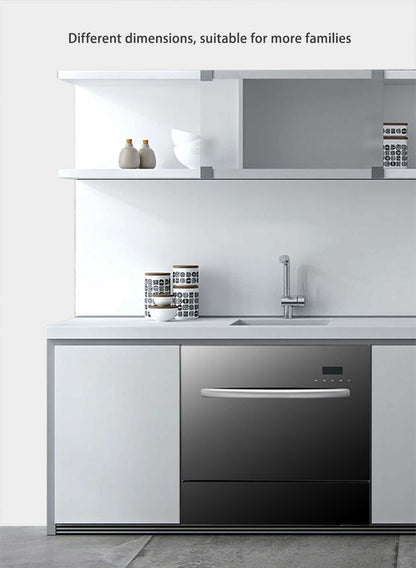 Drawer Dishwasher 8 Sets Automatic Built-in Dish Machine Major Kitchen Appliances