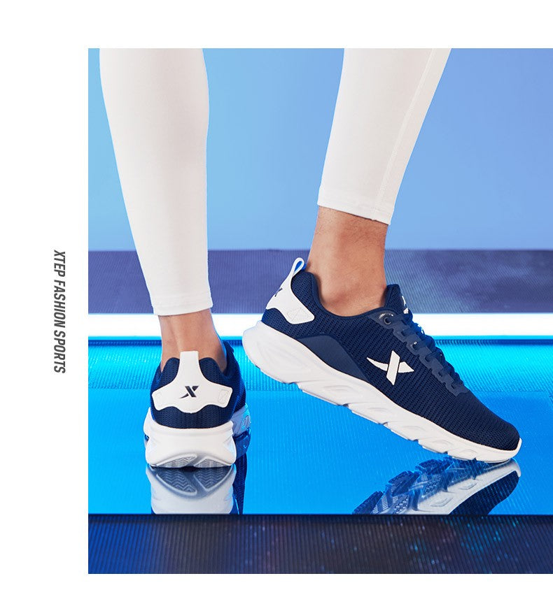 Tênis de Corrida Masculino Xtep Primavera 2025 Calçado Esportivo Absorvente de Suor Tênis Esportivo Esportivo Resistente ao Desgaste com Estabilidade 880119115131