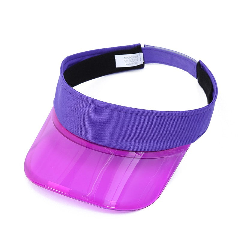 Chapéus de Viseira de Sol para Pais e Filhos, Viseiras de Plástico PVC para Mãe, Filho e Filha, Bonés de Viseira para Esportes ao Ar Livre, Chapéu de Sol para Bicicleta para Mulheres