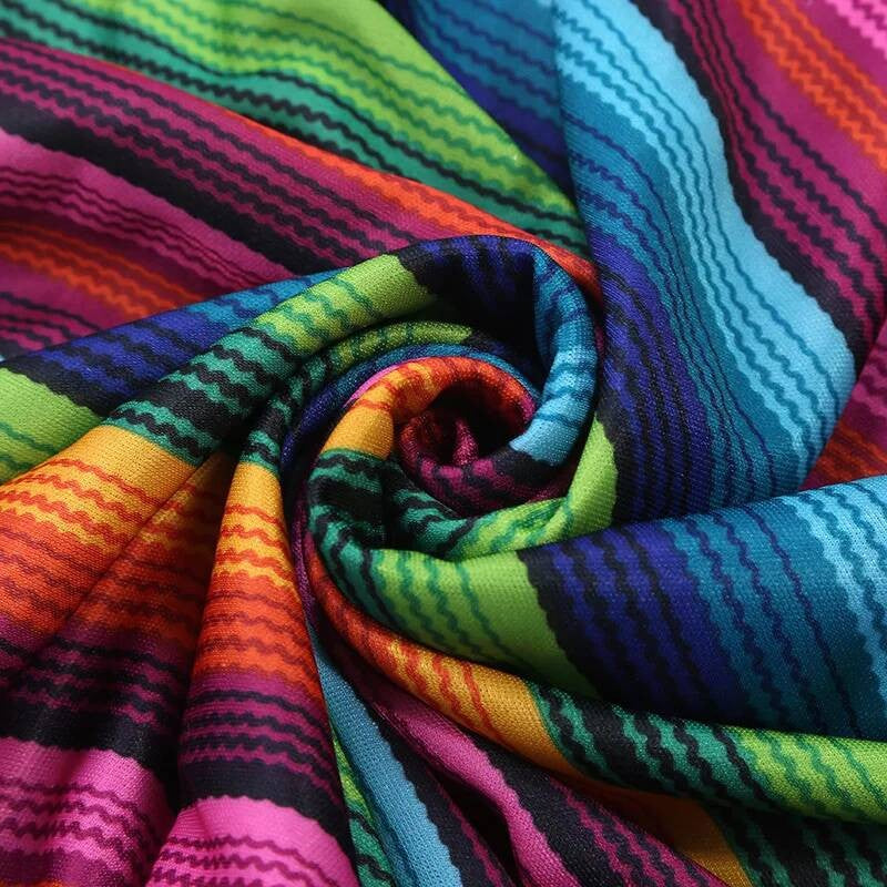 Mexican Shawl Halloween Cloak Cosplay Dance Party Mexican Hat Adult Ribbon Cloak Adult Kids Funny Costume Halloween Cosplay