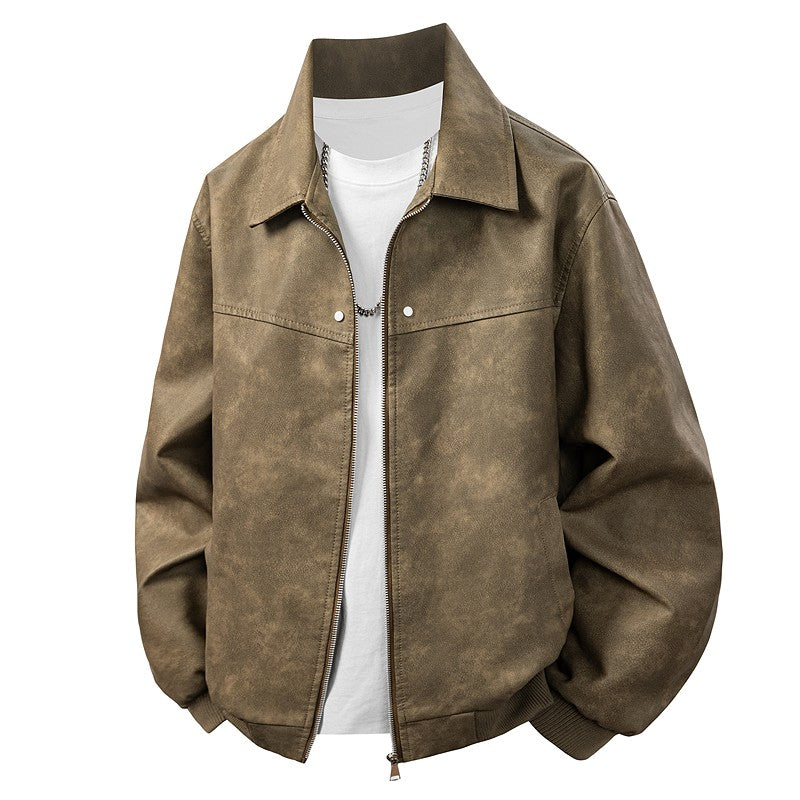 Leather Jacket Men Suede Coats Black Oversized 6XL 7XL 8XL Plus Size Street Motorcycle Autumn Hip Hop Brand Waterproof Autumn