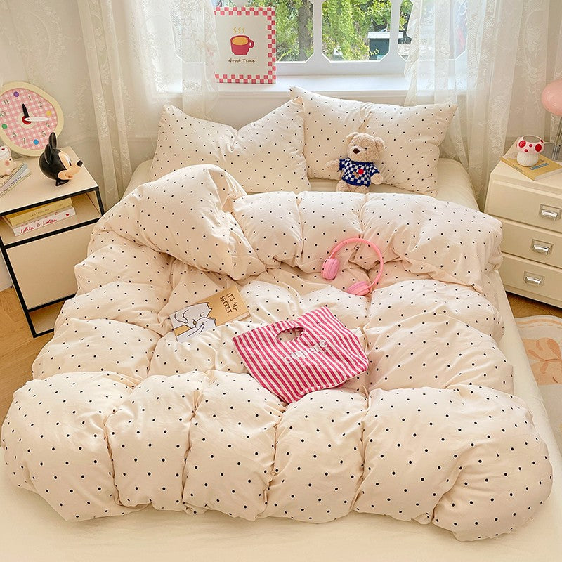 Pre-Washed Microfiber Duvet Cover Set with 2 Pillowcases - Ultra Soft Wrinkle-Resistant Bedding Set, Hypoallergenic & Breathable