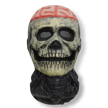 Halloween Ghost 3D Printed Mask, Stretchy Mesh Full Head Accessory, Fun Horror Cosplay Party Halloween