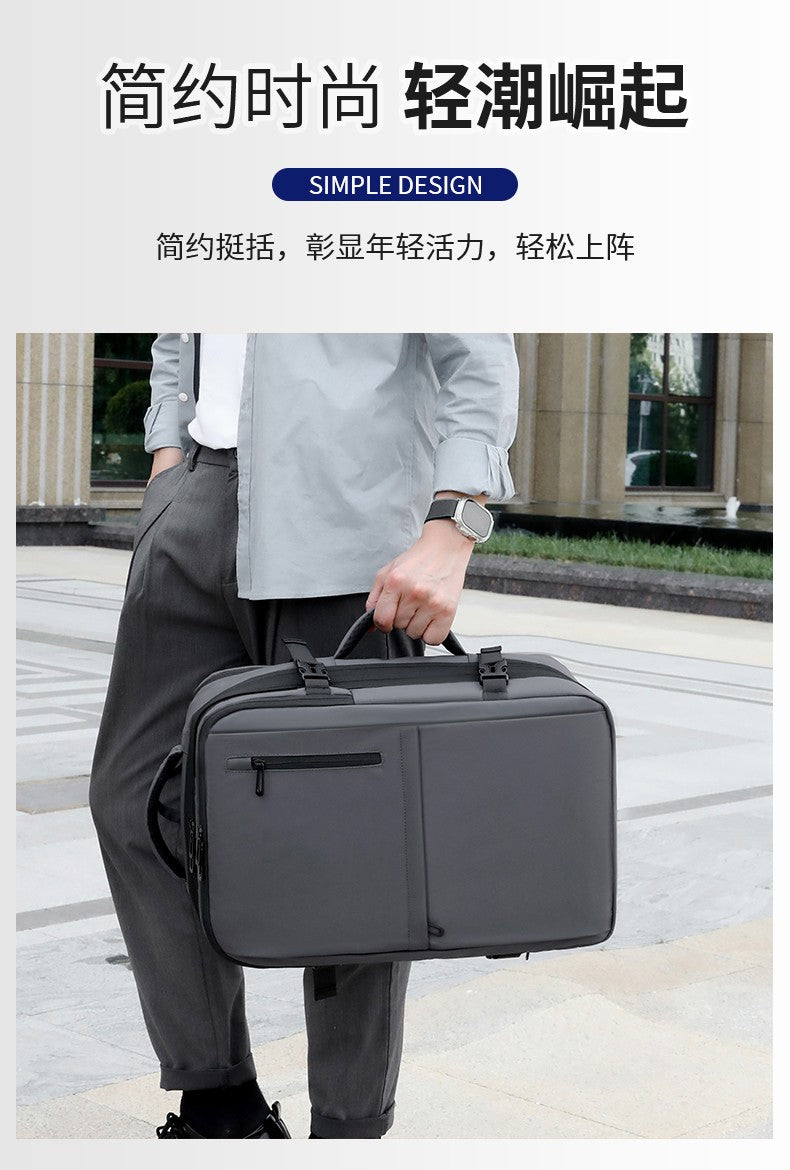 New Men's Backpack Vacuum Compression Backpack Multifunctional Computer Bag Large Capacity Expandable Travel Bag