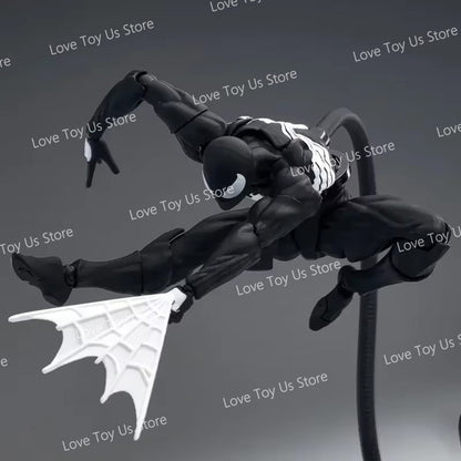 Em estoque: Bonecos de Ação de Anime Homem-Aranha com Traje Simbionte e Aranha Escarlate da Mess Toys - Conjunto de Presente Colecionável