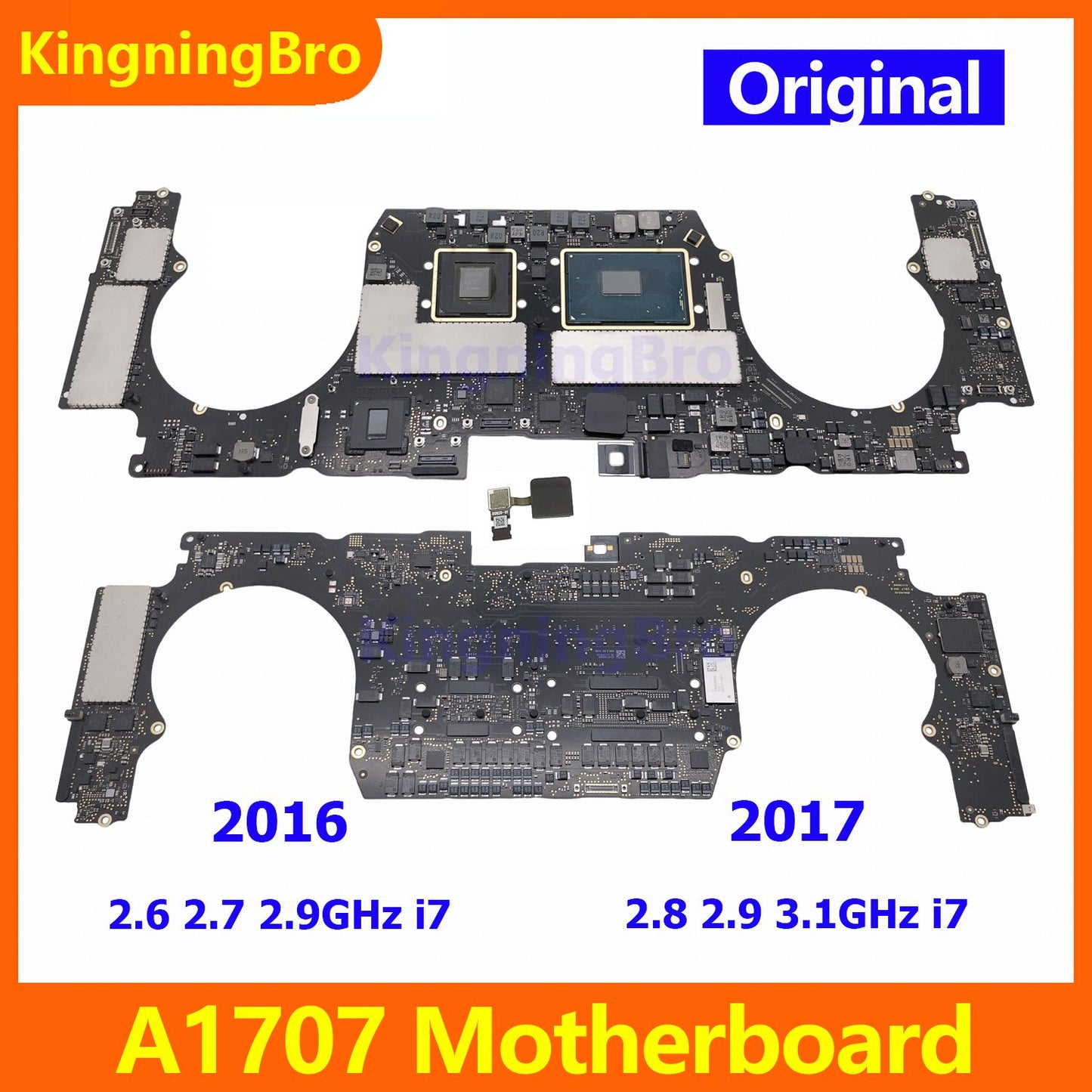 Placa-mãe Original A1707 para Macbook Pro 15" Placa Lógica A1707 com Touch ID i7 16GB 2016 2017 820-00281-A 820-00928-A