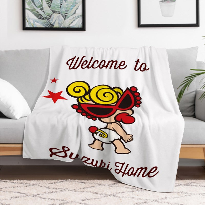 Japan Fashion Hysteric Mini Throw Downy Summer Blanket Fluffy Camping Chair Catnap Throws for Lounge Sofas Blankets Sofa Quilt