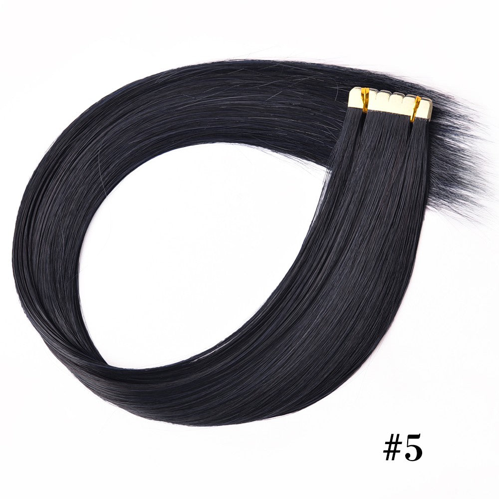 Fita Adesiva Reta para Extensões de Cabelo, Extensões de Cabelo Natural, Fita Adesiva Mini, Invisível, Sem Costura, Loira, Sedosa, Natural para Mulheres