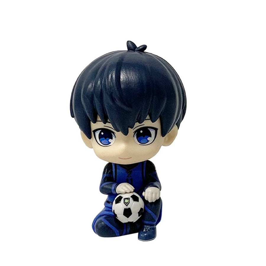 9cm Blue Lock Anime Figura Versão Q Nagi Seishirou Boneco de Ação Kawaii Isagi Yoichi Estatueta PVC Coleção Modelo Boneca Brinquedos