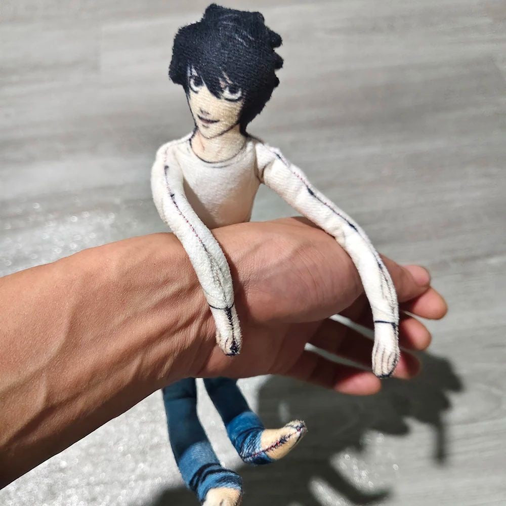 HOT Anime Michael Jackson Cosplay Prop Doll Plush Stuffed Figure Dolls Room Decoration Abstract Joint Mobility Props Gift