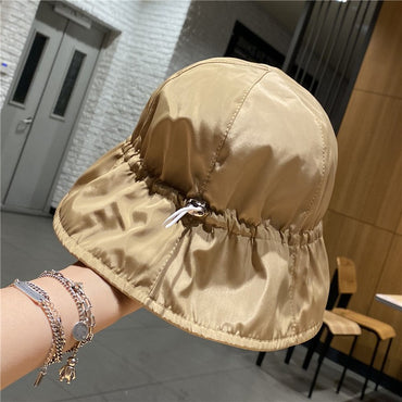 Women Summer Bucket Hat Quick Dry Drawstring Basin Hats For Girls Lady UV Protection Waterproof Panama Cap