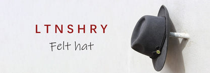 winter Hats For Women Bucket cap Soft Vintage Wide Brim Wool Felt Bowler Fedora Hat Floppy Cloche Women's Large Hat Church cap