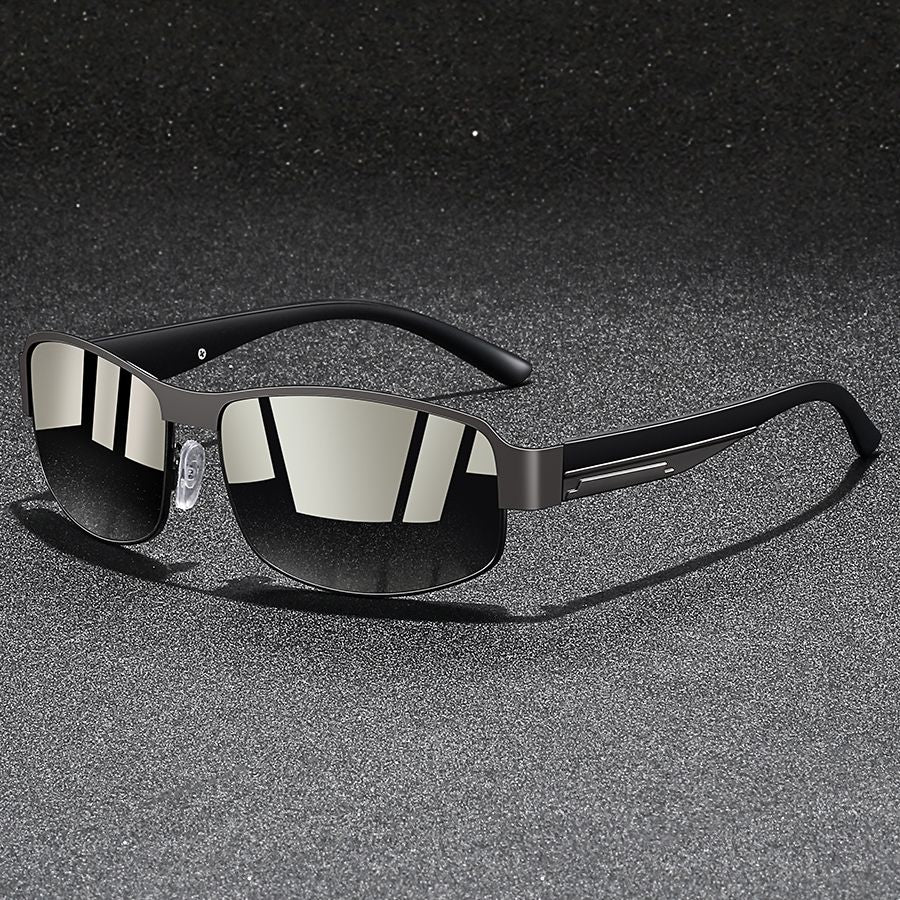 Fashion Vintage Square Metal Frame Sunglasses Men Women Fishing Driving Man Luxury Brand Designer Sun Glasses UV400 Eyewear