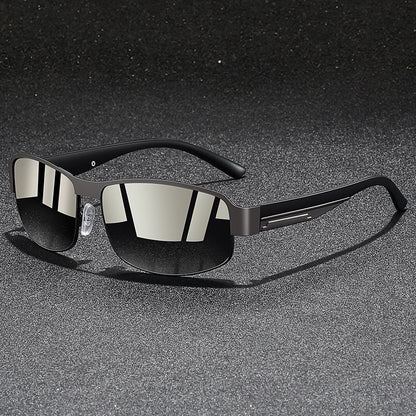 Fashion Vintage Square Metal Frame Sunglasses Men Women Fishing Driving Man Luxury Brand Designer Sun Glasses UV400 Eyewear