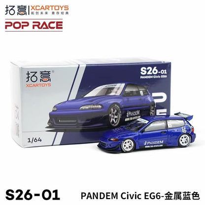 POP RACE 1/64 Porsche RWB Skyline GTR PANDEM DATSUN Mazda RX7 Toyota Coleção de Carros Miniatura de Liga Fundida em Vitrine