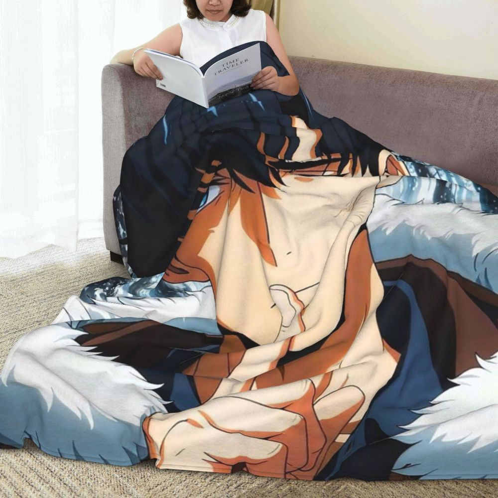 Anime Sung Jinwoo  Blankets Flannel Sofa Throw Blanket Breathable for Couch Bedding Outdoor Throws Bedspread Quilt