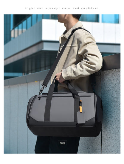 Customized High-end Men's Gym Bag Logo Fitness Bag Sports Bag Dry And Wet Travel Handbag Business Handbag Printed Name