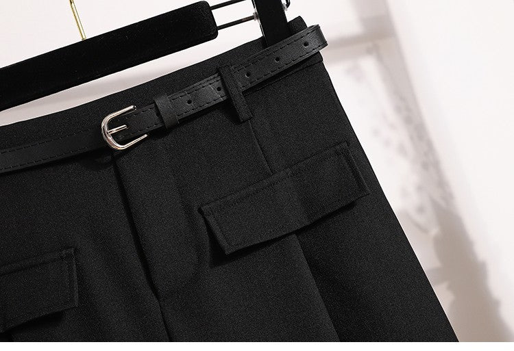 Women's Solid Simplicity Casual Chic Skirt Plus Size Suit Skirts Autumn Winter Fashion New A-line Temperament Large Size Skirt