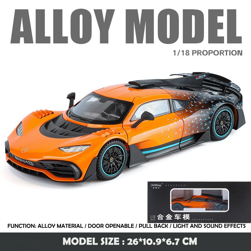 Simulation 1:18 Mercedes Benz AMG ONE Super Car Model Dieacst Toy Vehicle Collectibles Birthday Gifts Man Boy Miniature Voiture