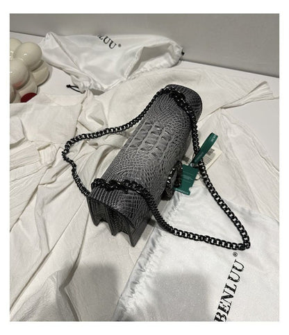 Crocodile Pattern Underarm Bag Dionysus Handbag Texture Niche Chain Slung Shoulder Bag Explosions Fashion Trend Small Square Bag