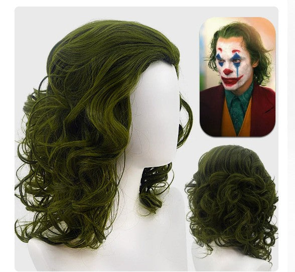 Men Clown Cosplay Costume Clown full set Coat Shirt Vest wig Tie Suit Outfits for Male Halloween Costumes