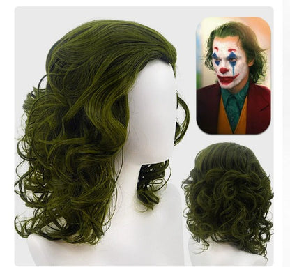 Men Clown Cosplay Costume Clown full set Coat Shirt Vest wig Tie Suit Outfits for Male Halloween Costumes