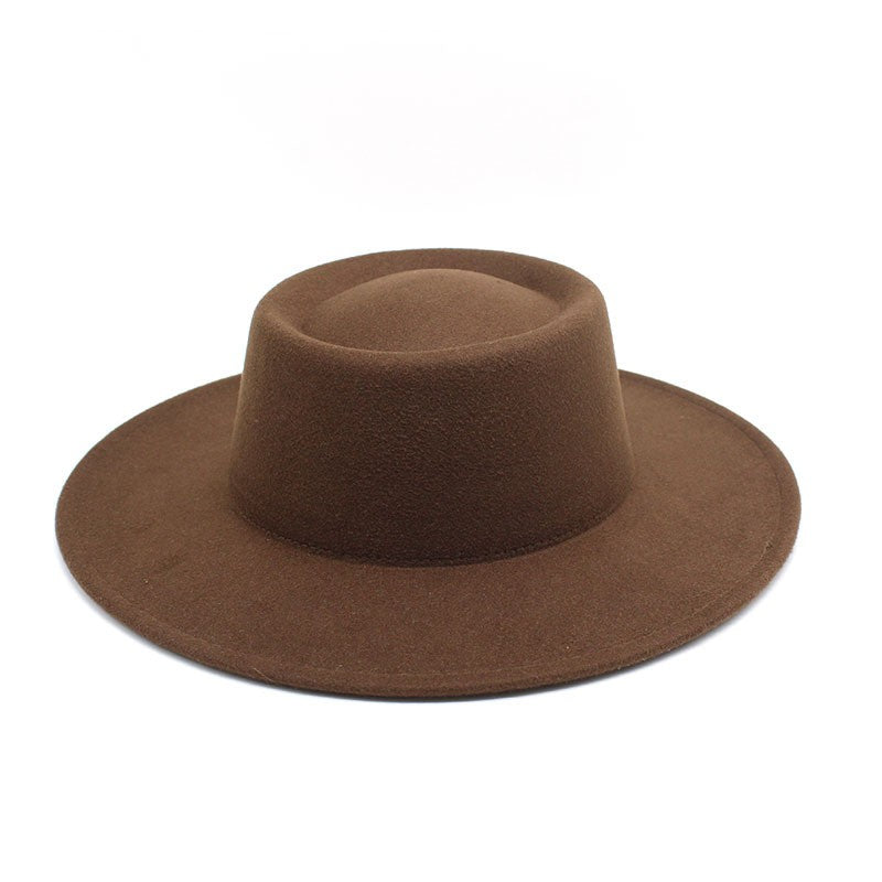 Chapéus Fedora Masculino Feminino Aba Larga 8.5CM Lã Feltro Chapéus Jazz Estilo Britânico 2023 Chapéu Panamá Formal Social