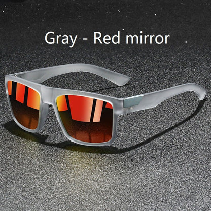 4 PCS Fashion Vintage Square Sunglasses Men Fishing Driving Man Luxury Brand Designer Sun Glasses Anti-Glare Retro Eyewear UV400