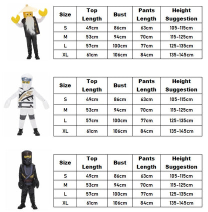 Anime Game Ninja Costumes for Boys and Girls Sets Halloween Children's Cosplay Performance Costumes Sutit