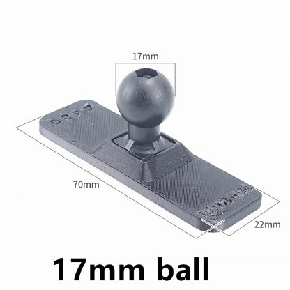 17mm Ball Head Car Center Console Adhesive Flexible Bending 3D Printing Base Suitable For Mobile Phone Holder Accessories