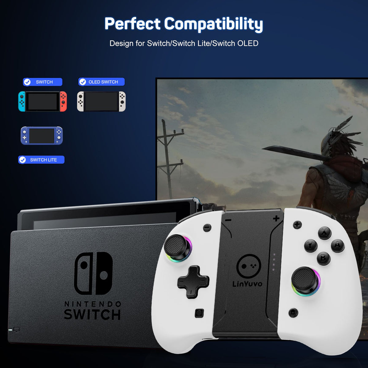 Wireless Bluetooth Controller For Nintendo Switch & OLED & Lite Gamepad Control Gaming Accessories Hall Game Pad Command Mando