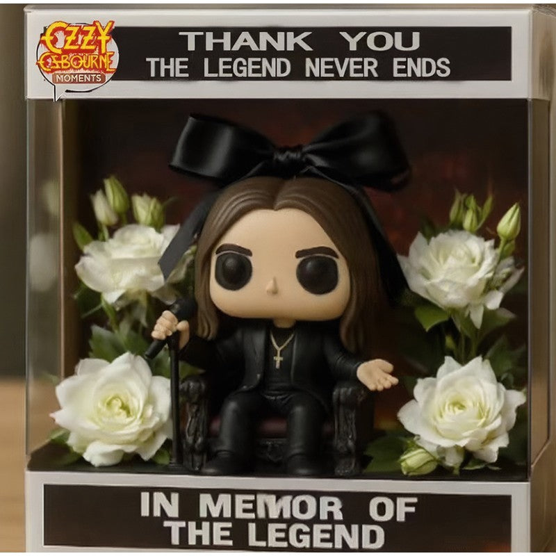 Ozzy Osborne Figure Thank You Ozzy The Final Show Resin Duck Doll Ornaments Desktop Decoration Cute Doll Fans Souvenir Gift