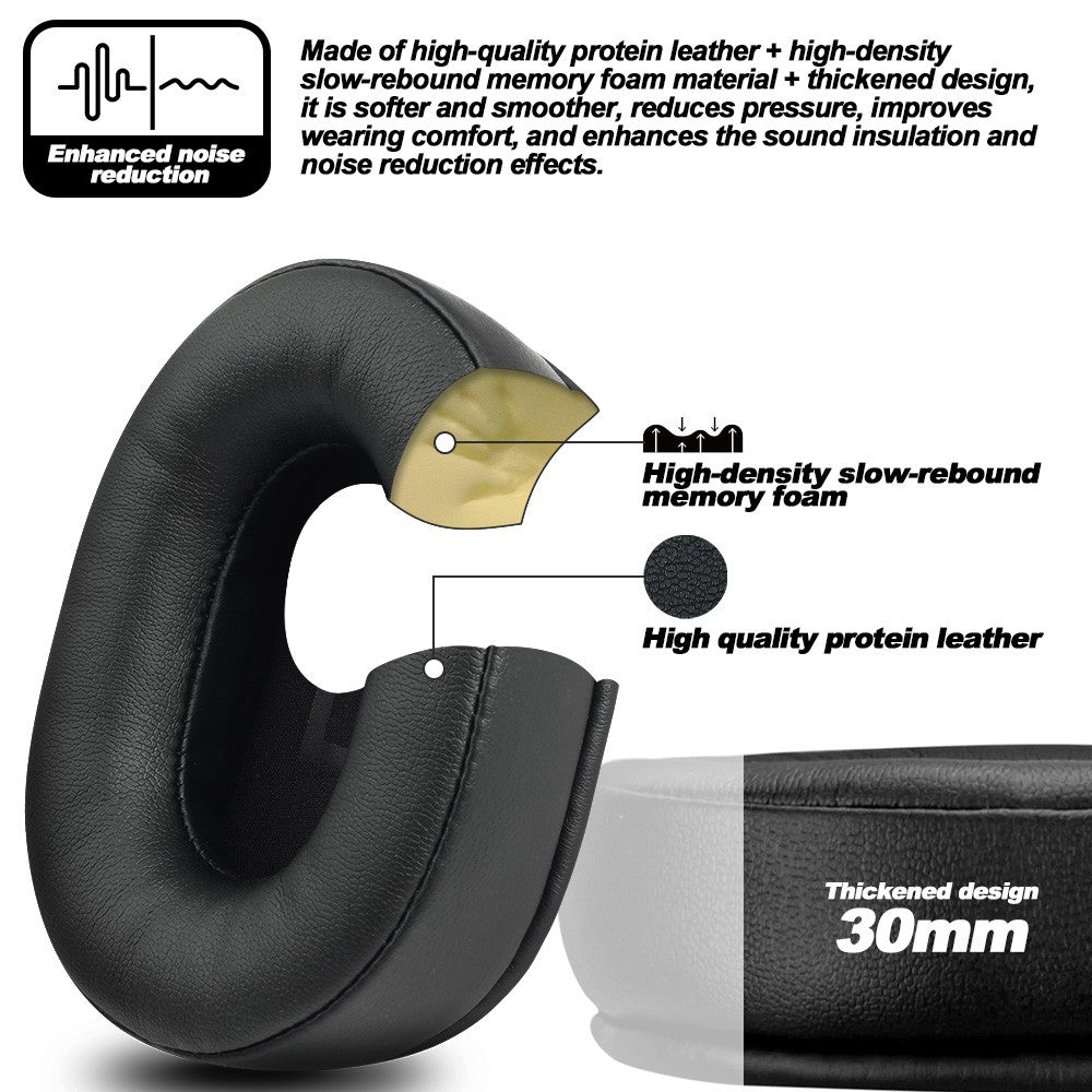 Earphone pads For SONY MDR-7506 V6 V7 CD900ST  replacement  Earpads Mesh cloth Memory Covers Sponge Soft Protein