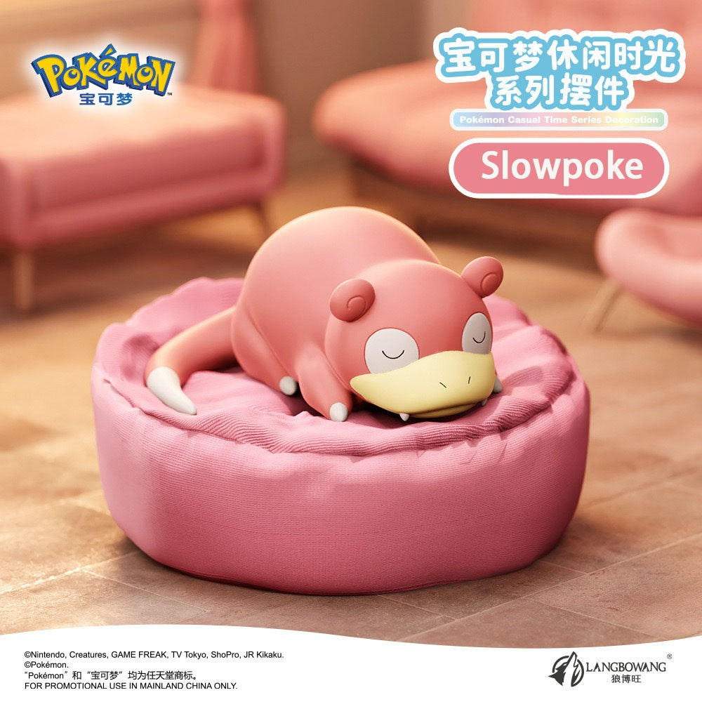 6 Estilos Novos Pokémon Casual Time Pikachu Munchlax Slowpoke Rowlet Meowth Charmander Bonecos Anime Dormindo Brinquedos de PVC Kawaii