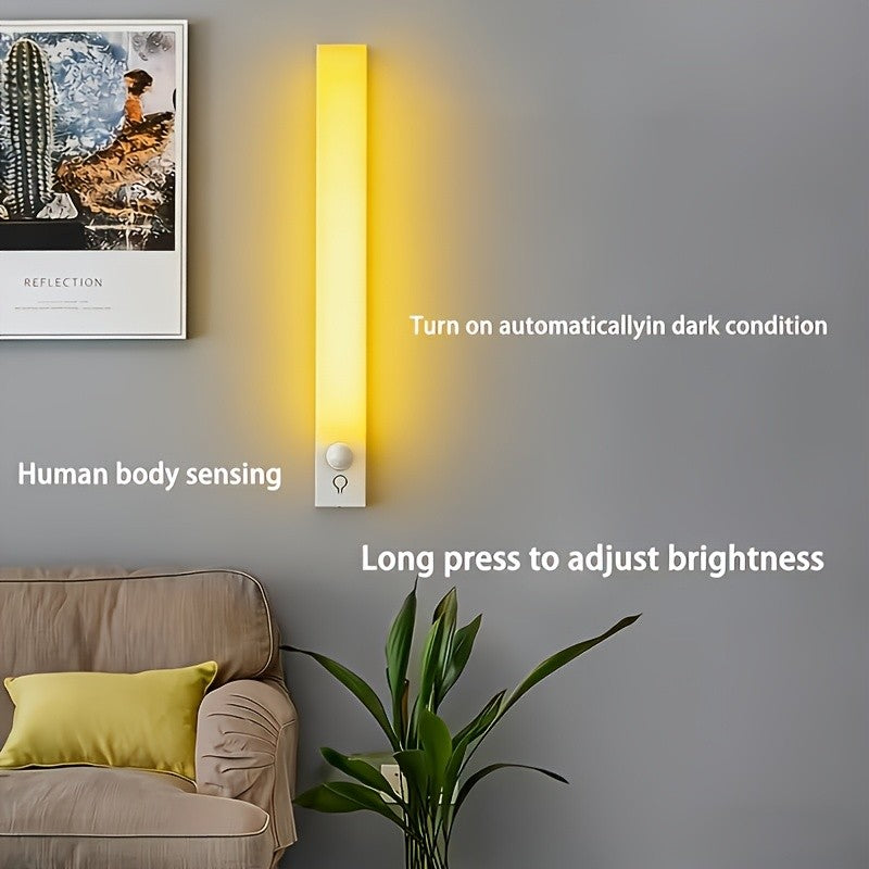 RGB Cabinet Light USB Type-C Rechargeable Light Motion Sensor Led Lamp for Kitchen Wardrobe Cabinet Lighting