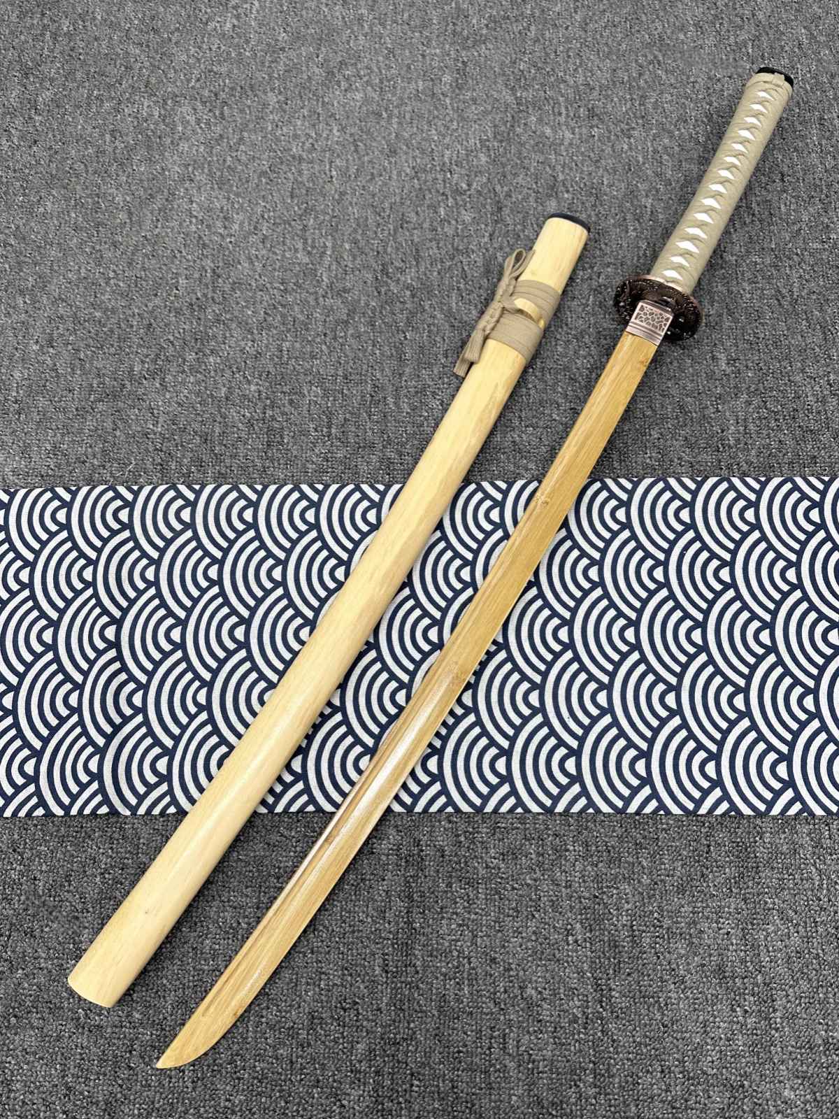 Quality Rosewood Blade Japanese Samurai Katana Sword Wooden Saya Fit Exercise Training Cosplay Props Unsharp