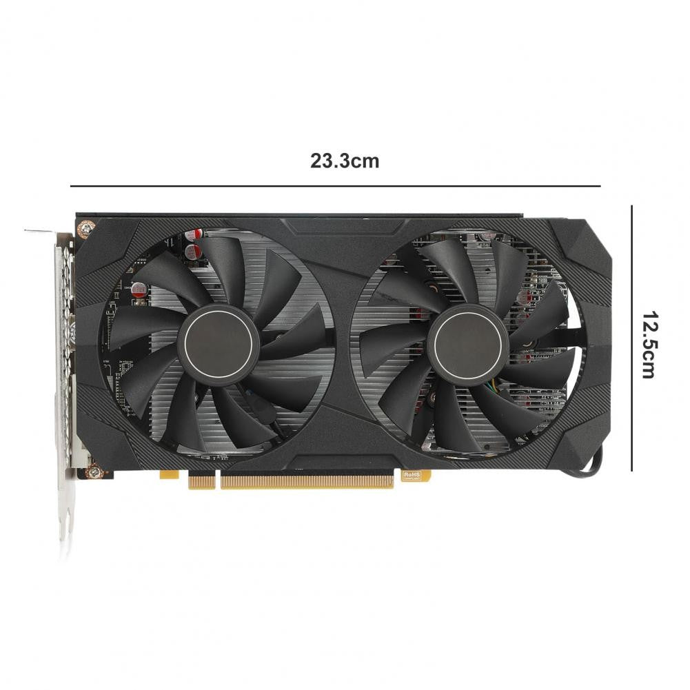 Nova Placa Gráfica RX580 Dual Cooling Fan 8GB GDDR5 256-Bit Placa de Vídeo para Desktop PC Mineração Jogos Acessórios de Computador
