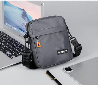 Simple Mini Men Crossbody Bag For Phone Side Bag Casual Waterproof PU Leather Shoulder Bag Business Small Messenger Sling Bags
